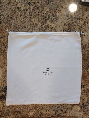 Kate Spade Cream Dustbag with White Drawstring Closure LARGE size